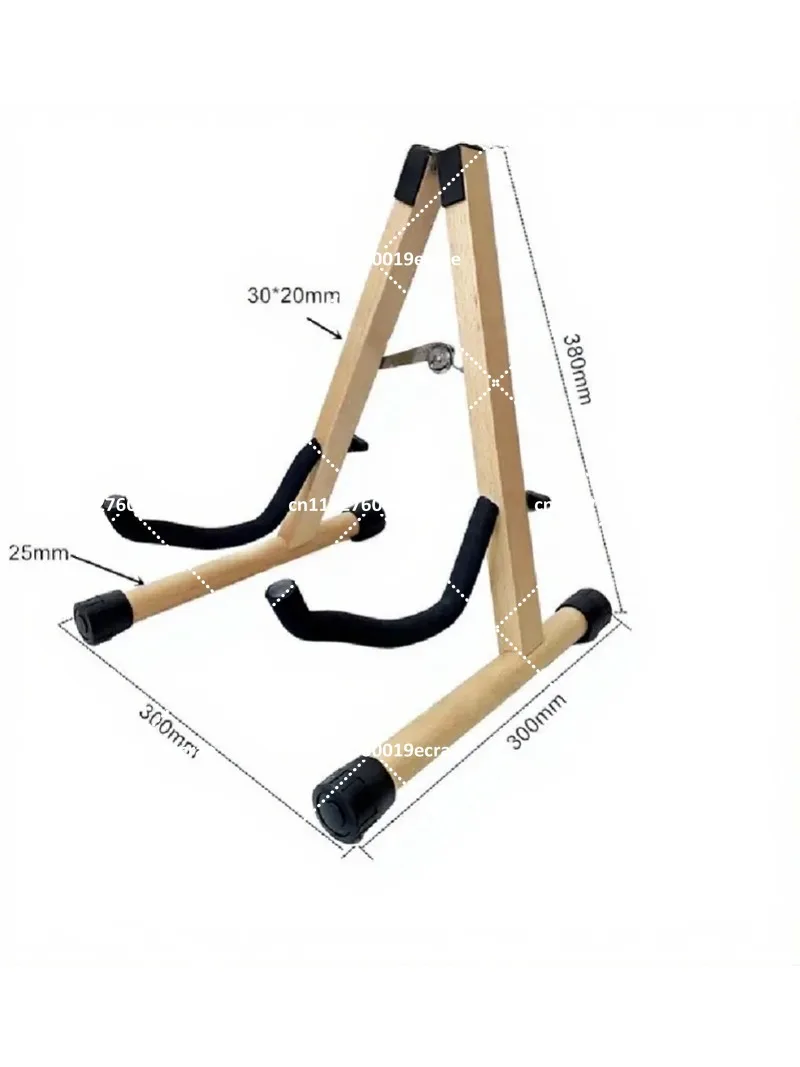 Solid Wood Guitar Stand, Foldable Vertical Stand for Electric Bass, Acoustic Guitar, and Piano