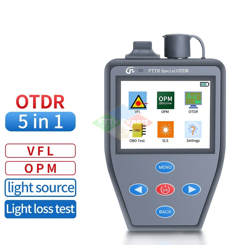 4 in 1 FTTH OTDR Mini Optical Power Meter Stable light source VFL Multifunction can Test Active Fiber OTDR YYS-306N Best Sale