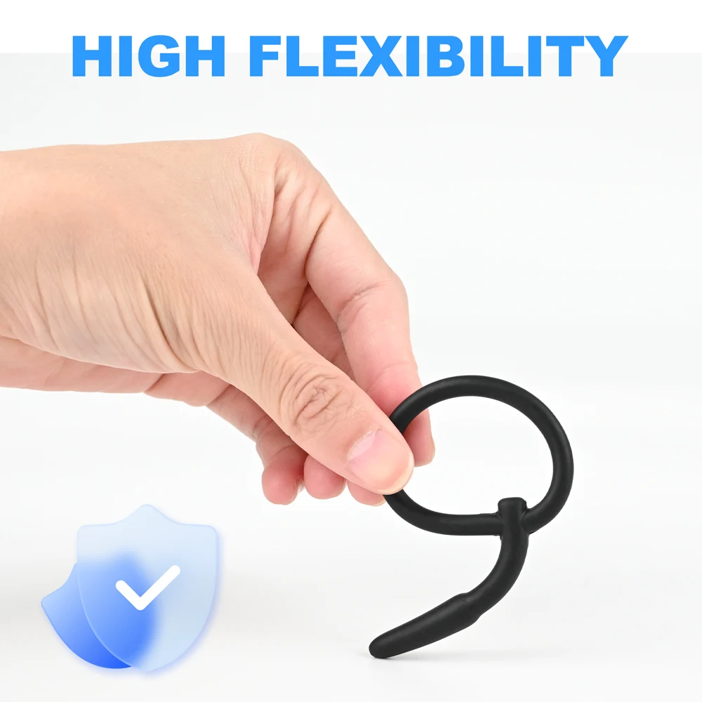 5 أحجام لينة سيليكون مجرى البول موسع الحصان العين عصا القضيب قضيب الذكور الاستمناء انسداد محفز القسطرة الجنس لعب للرجال