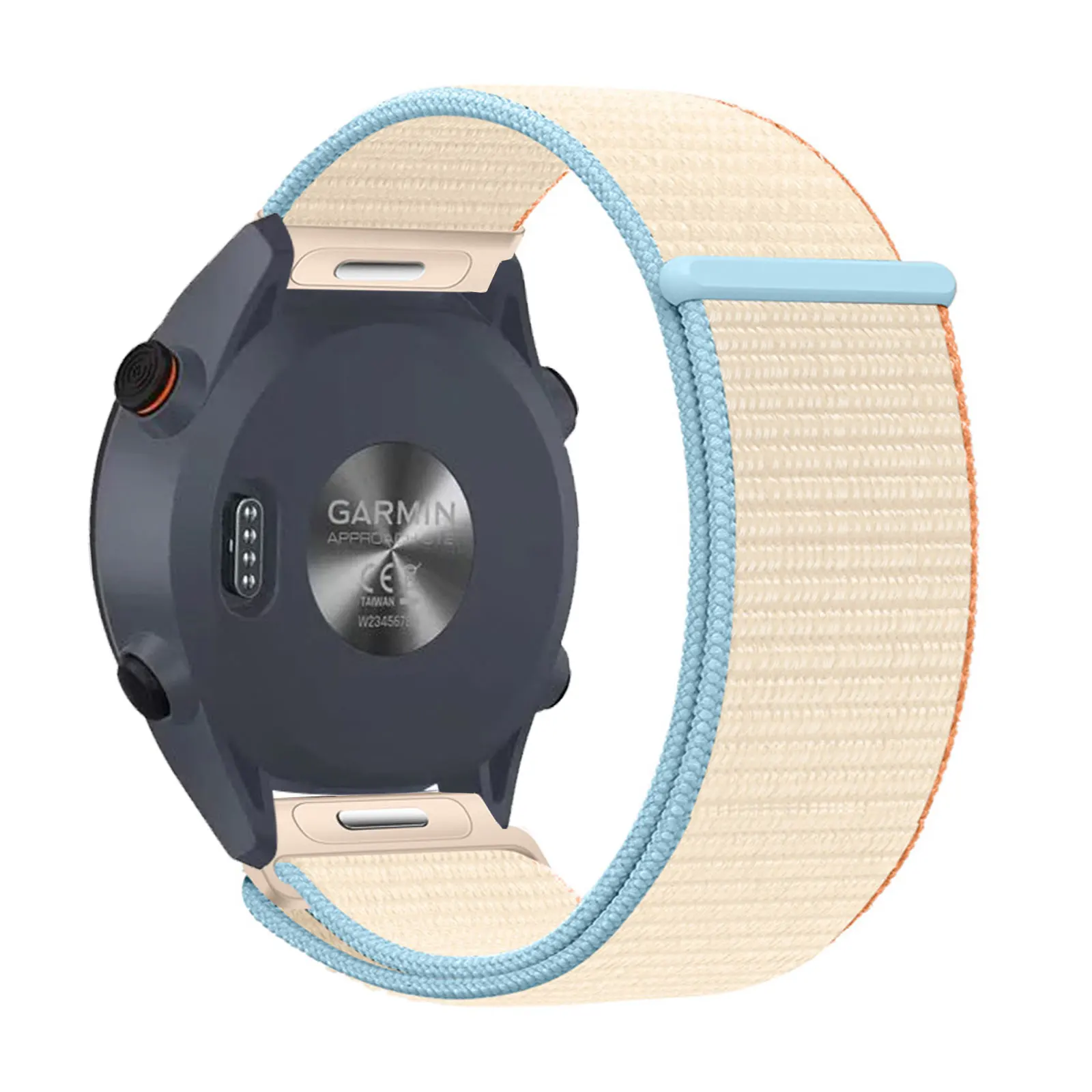 Nylon Bands for Garmin Approach S50/S40/S44/S42/S12/Bounce, Garmin Vivoactive 6/5/3/3 Music with Velcro and Snap fastener
