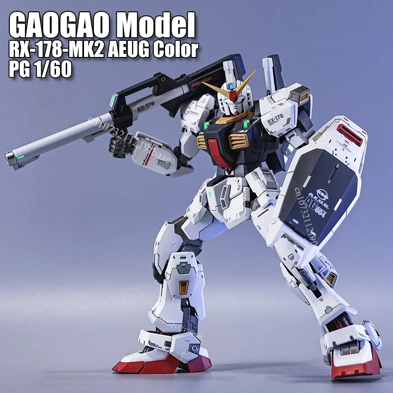 Na Stanie GAOGAO Model MK2 RX-178 MK-II PG 1/60 TITANS Kolor AEUG Zestaw Modelarski do Składania Figurki Akcji Robot Mecha Prezent