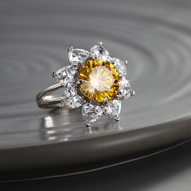 

Dawn's Jewel with zirconium imitated color crystal ring simple fashion jewelry for women