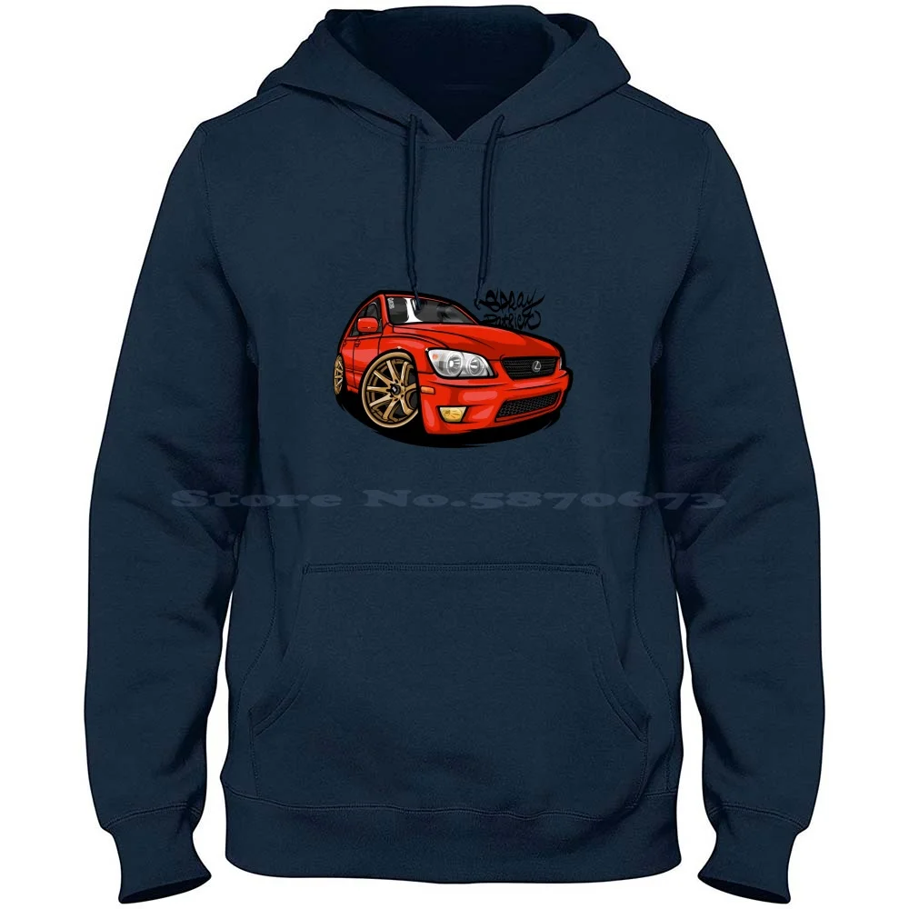 Red Is300 ( Devall ) 100% Cotton Hoodie Is300 Is250 Turbo Jdm Stance