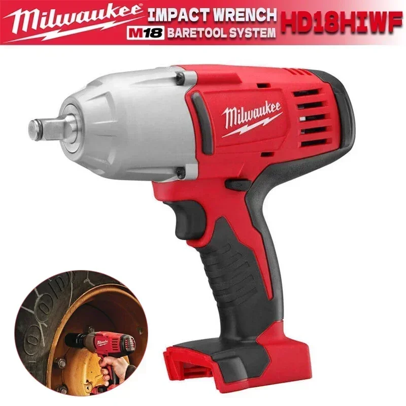 Milwaukee HD18HIWF M18 Impact Wrench with Friction Ring 1,900 RPM Variable Speed Electric Drill 18V Power Tools HD18 HIWF-0