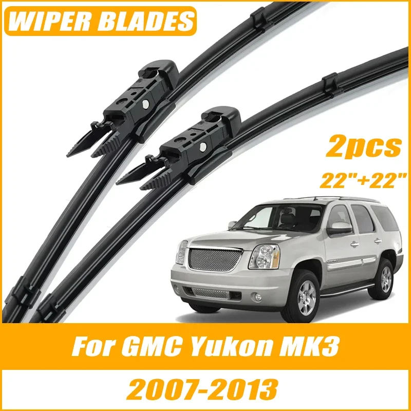 

2pcs Wiper Front Wiper Blades For GMC Yukon MK3 2007-2013 Windshield Windscreen Clean Window Car Rain Brushes 22"+22"