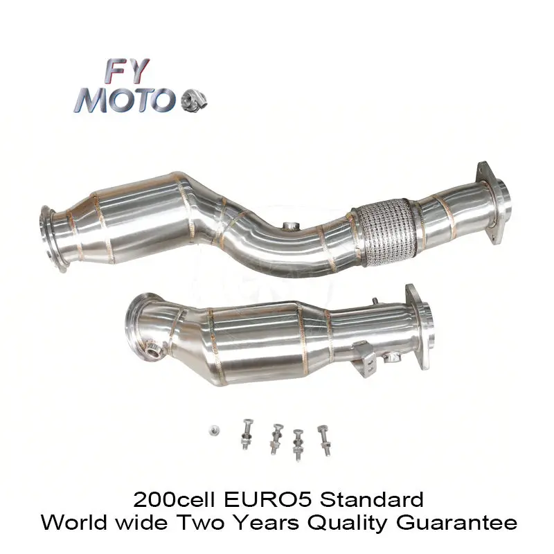 Catted Downpipe for S58 G80/G82 M2/3/4 G87 2020+ With Flexpipe EURO 5 Standard World Wide Two Years Quality Guarantee