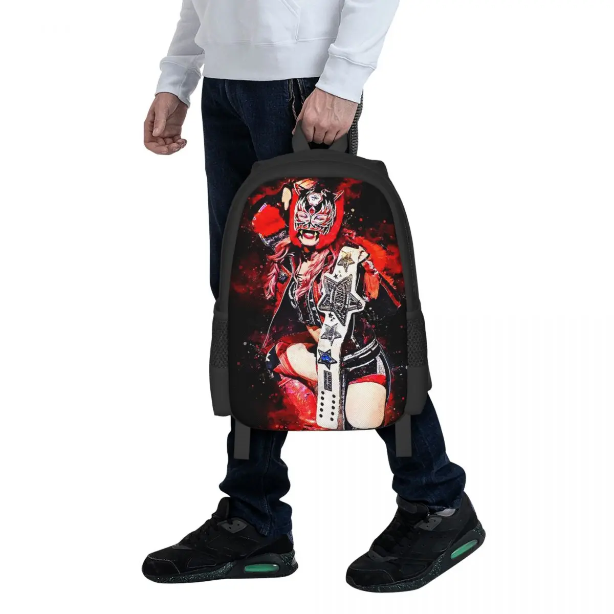 Starlight Kid Japanese Wrestler Student Backpack School Bag Hiking Travel Daypack for Boys Girls Fashion Bookbag Shoulder Bags