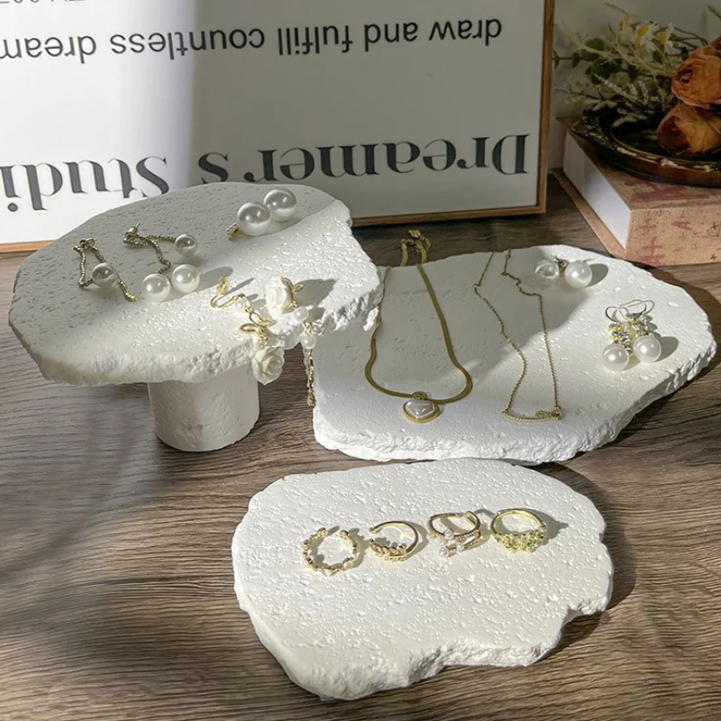 

Portable Jewelry Display Stand Travel Jewelry Display Tray Women's Earring Storage Stands Necklace Bracelet Organizer Container