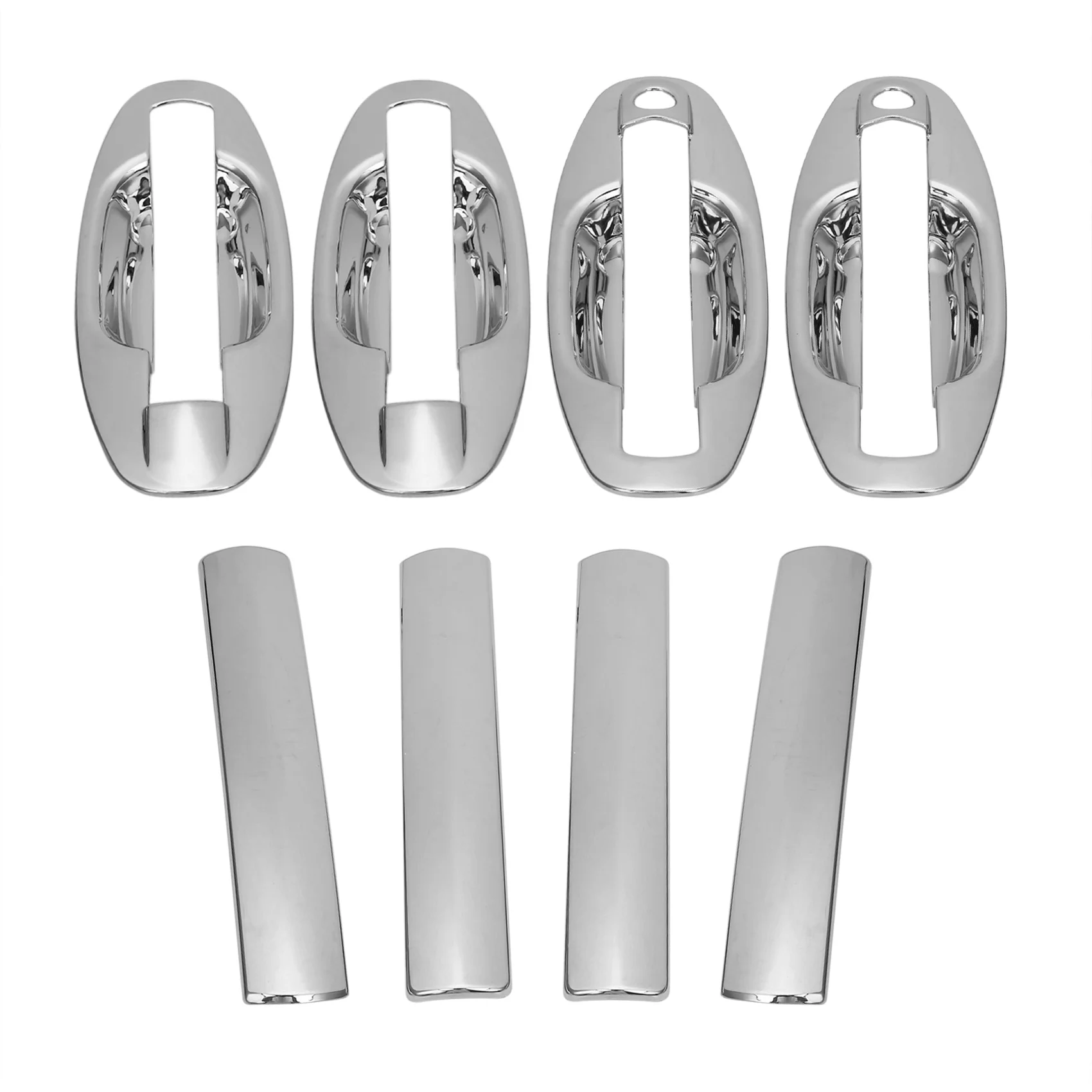 

8Pcs/Set New ABS Chrome Door Handle Covers Trim Cup Bowl for Hyundai Santa Fe 2001-2006