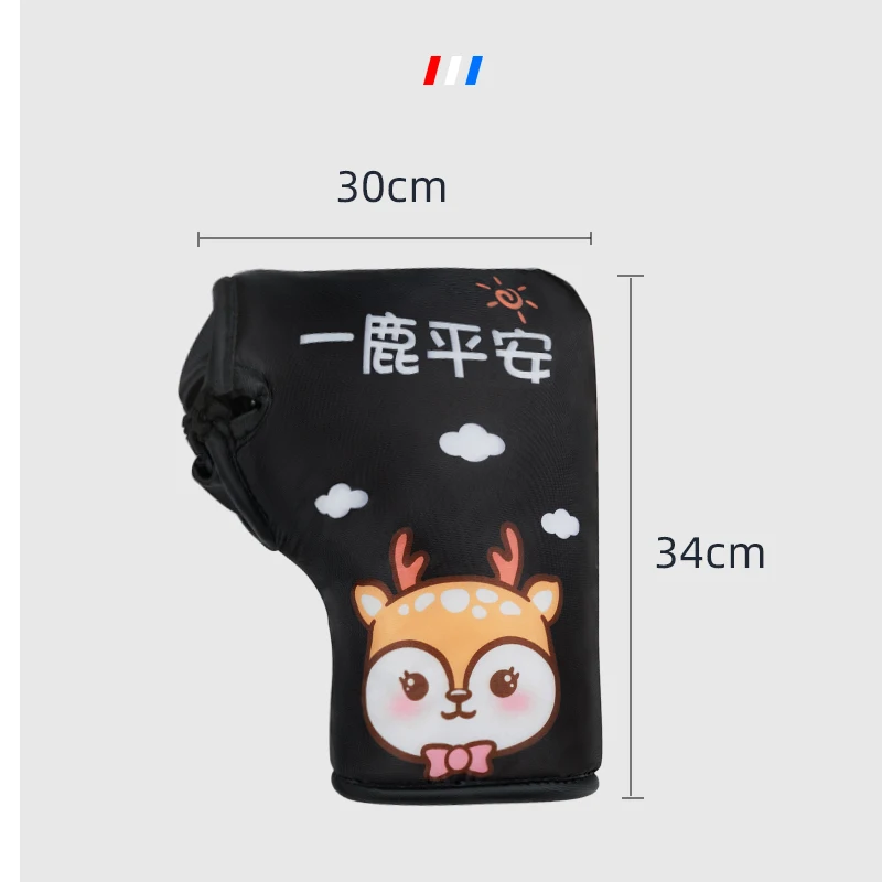 الشتاء دراجة نارية المقود يفشل واقية دراجة نارية سكوتر سميكة الدافئة قبضة مقود إفشل غير نافذ للمطر دفئا الكرتون قفازات #3