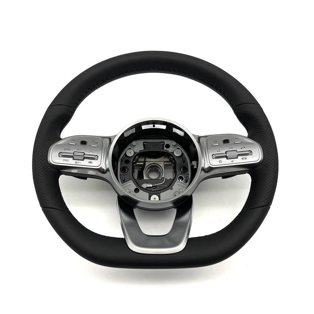 

Applicable to Mercedes-Benz leather half-punched steering wheel without airbag cover