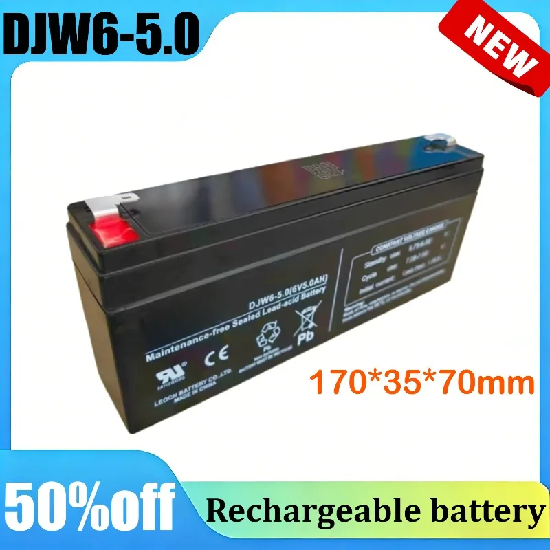 

DJW6-5.0 6V 5.0Ah Lead-Acid Battery for Leoch for Electronic Scale for Waterproof Scale Children Toy Car