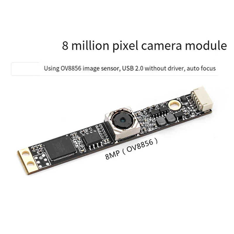 ABGI-8MP HD 1080P CMOS OV8856 USB2.0 Módulo de cámara Autofocus con micrófono digital para computadora portátil