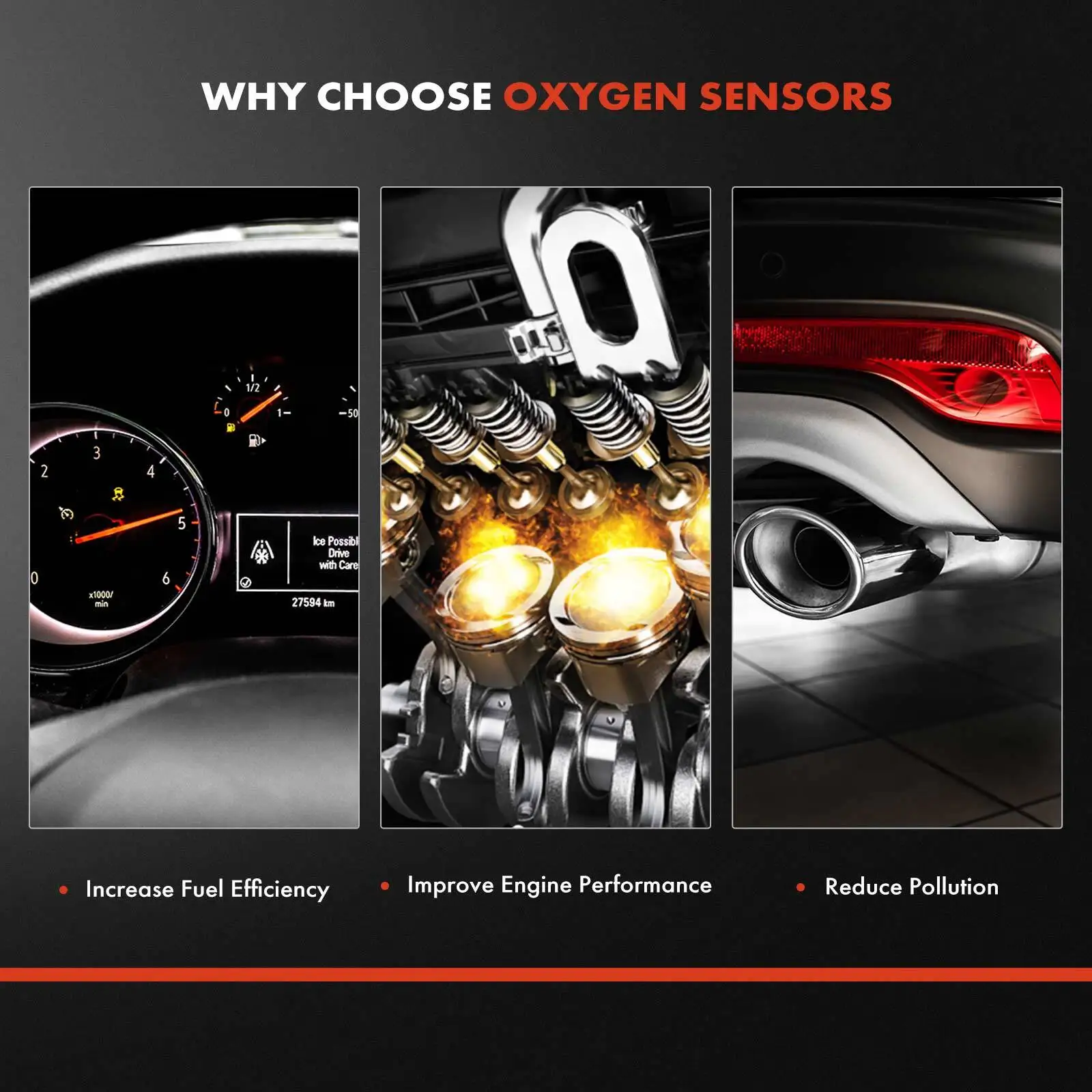 For  Downstream O2 Oxygen Sensor For Toyota Corolla Matrix For Pontiac Vibe 03-08 Replace OE 8946501100 8946502110