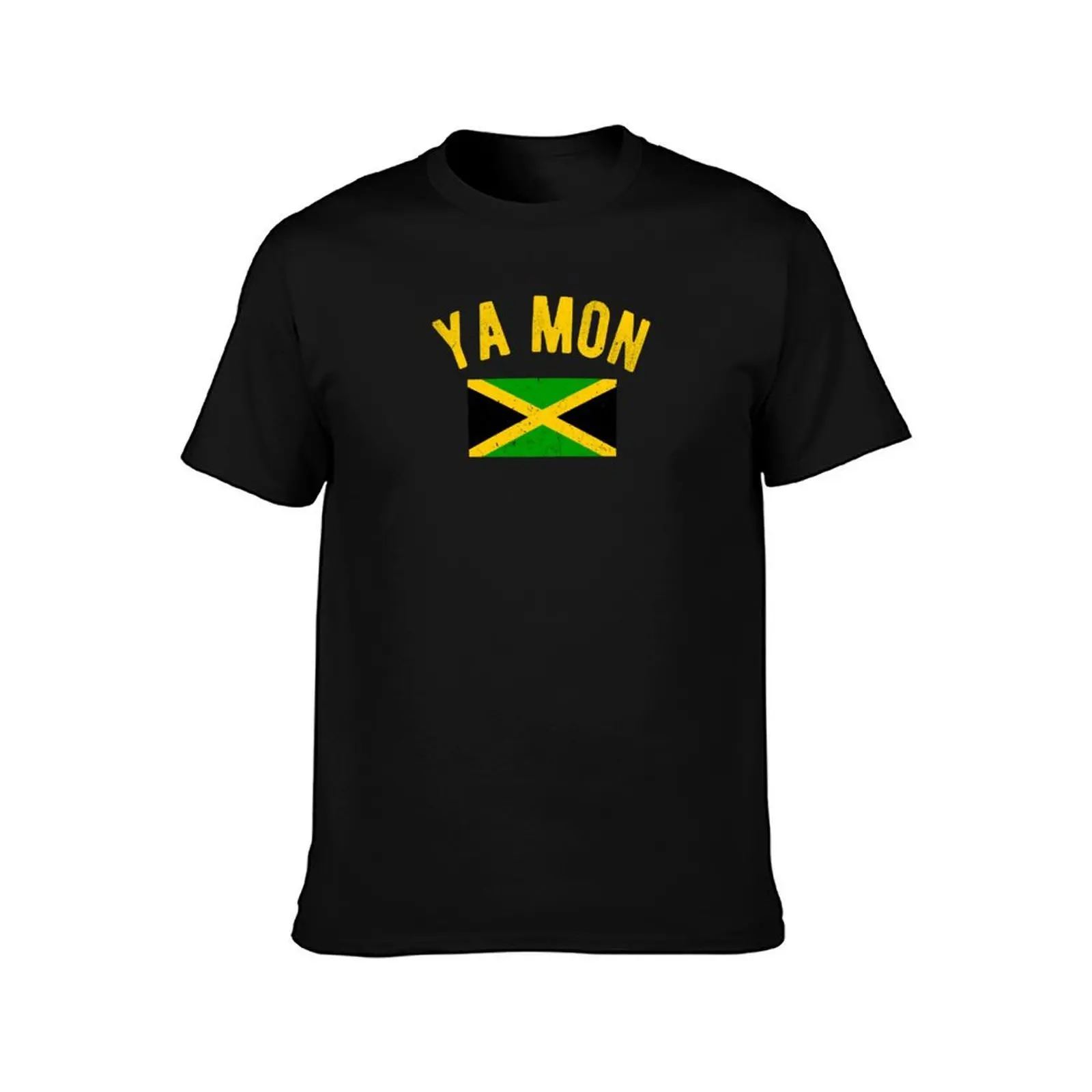 Ya Mon Jamaica Slang Funny Jamaican Phrase T-Shirt, Summer Casual Cotton Tee, Oversized Streetwear Tops, Vintage Graphic Print
