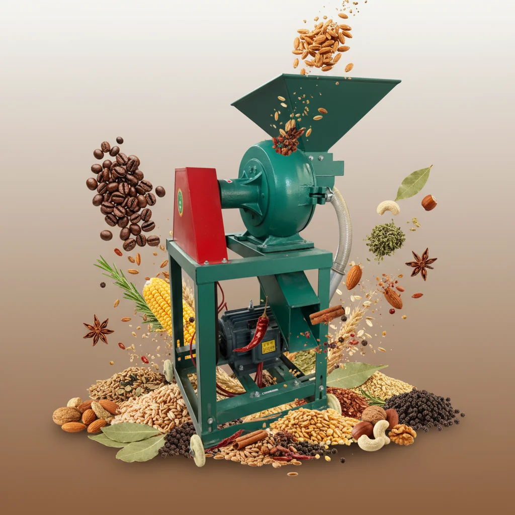 300 Model Industrial Herb & Spice Grinding Machine 300 Disc Crusher with 7.5kW Motor