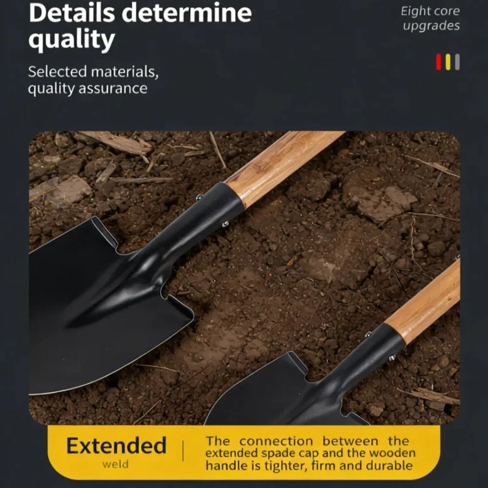 35.8/50.5cm Digging Shovel Manganese Steel Shovels Kids Trowel Waterproof Rustproof Garden Scoop for Outdoor Beach Camping