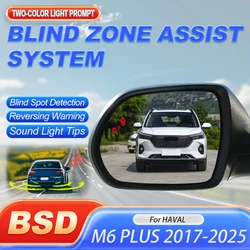 Car Alarm Blind Spot Monitoring System BSD BSA BSM Parking Sensor Kit Driving Change Lane Aided For HAVAL M6 PLUS 2017 to 2025