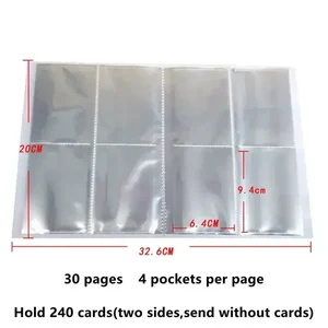 Anime Card Protector Notebook, Pokemon -Album, Charizard, Squirtle Holder, Ordner mit Bindersammlung, 240pcs -Kartenbuch, Laser, neu, 2024 10 Hauptverkaufalbum Ficour - №1