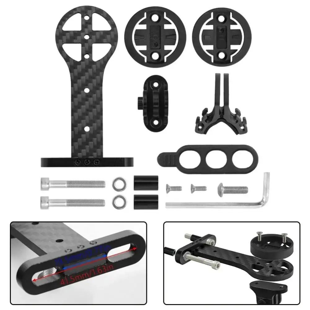 Fahrrad-Carbon-Vorbau-Verlängerung Fahrradcomputer-Halterung für Garmin/Bryton/GoPro/Kamera Fahrradzubehör – Detail 5