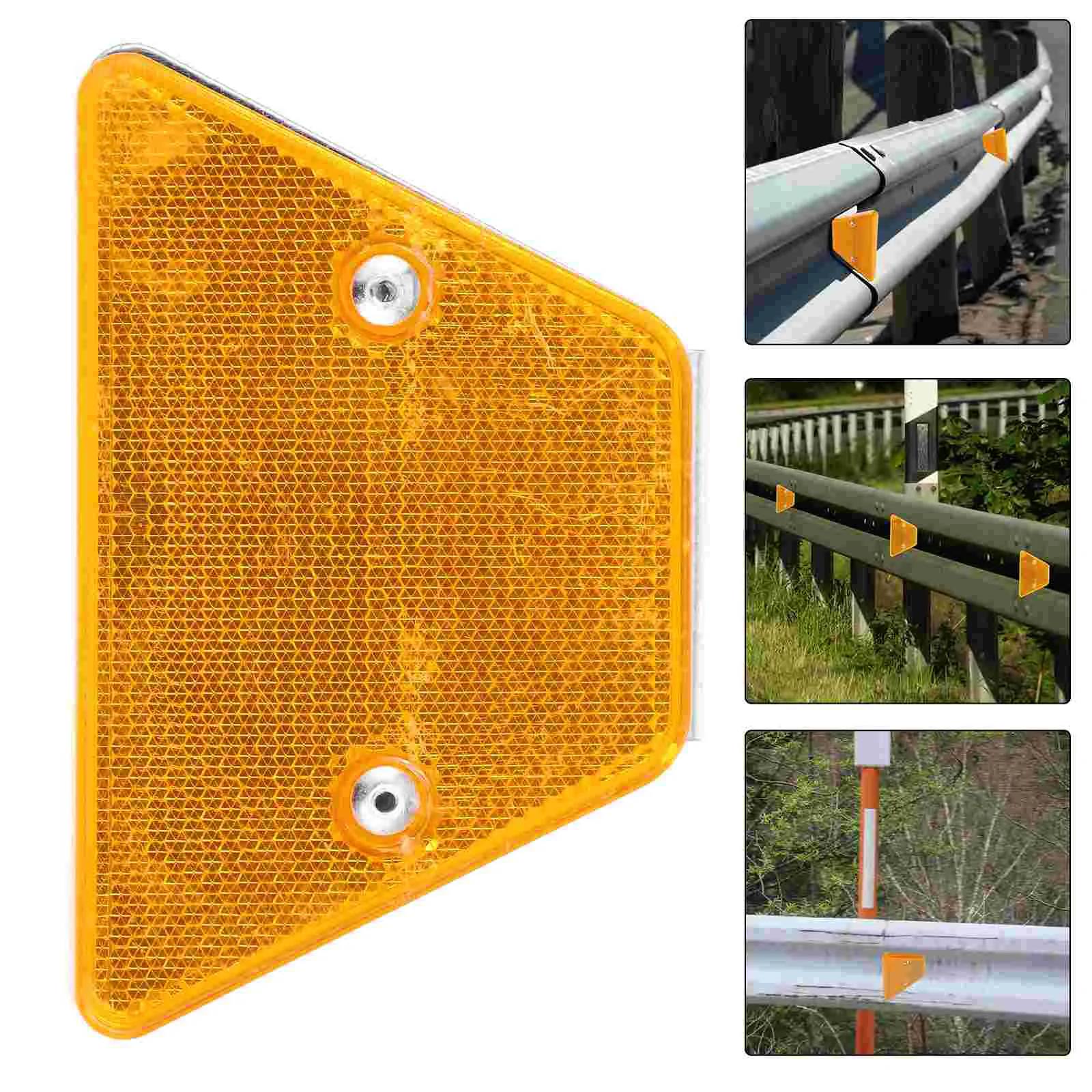 Reflective Pavement Markers Delineator Road Reflectors for Driveway Yellow Delineators