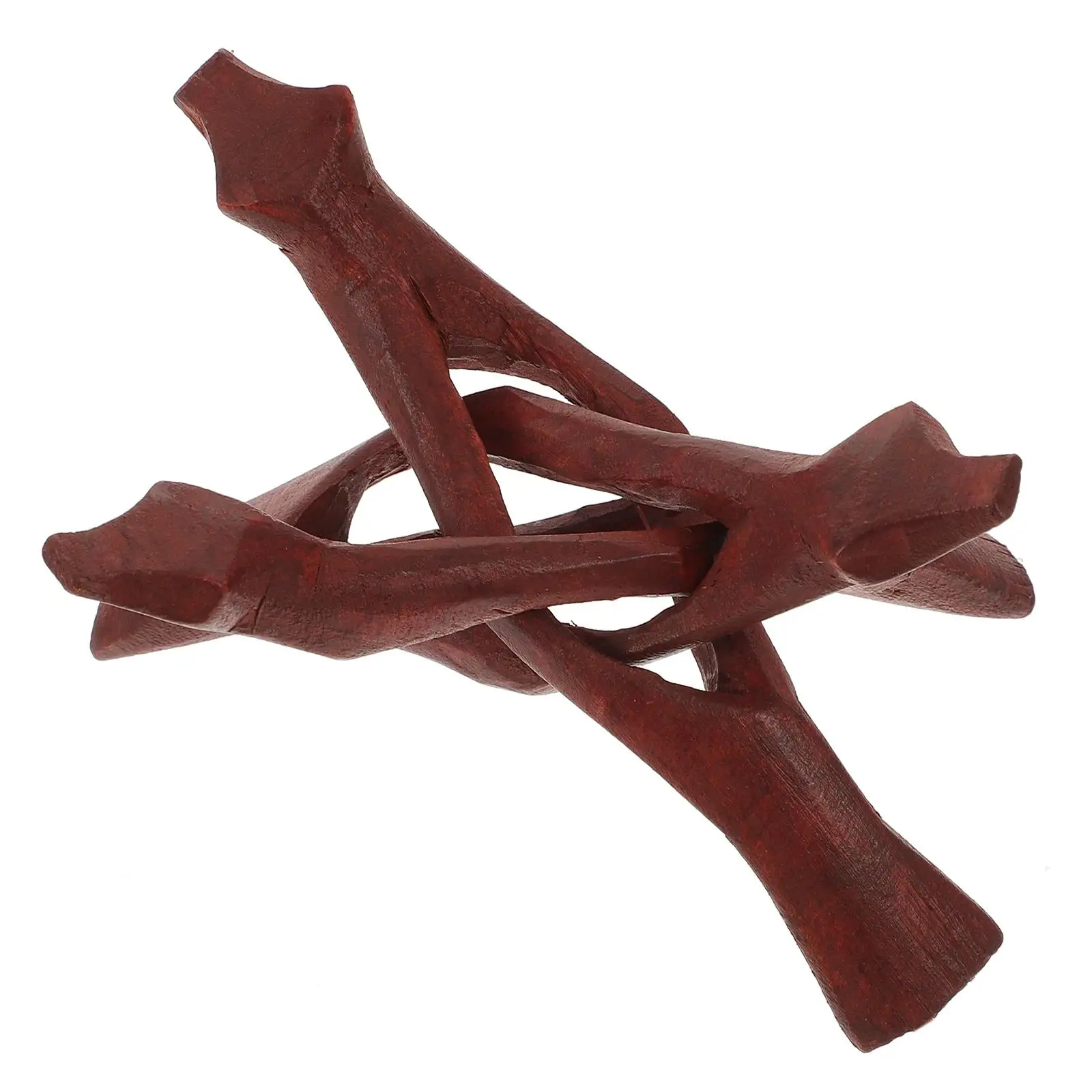 Wooden Tripod Stand Snake Shape Abalone Shell Holder Crystal Ball Display Home Decor Carved Tripod Stand Eco Friendly Durable