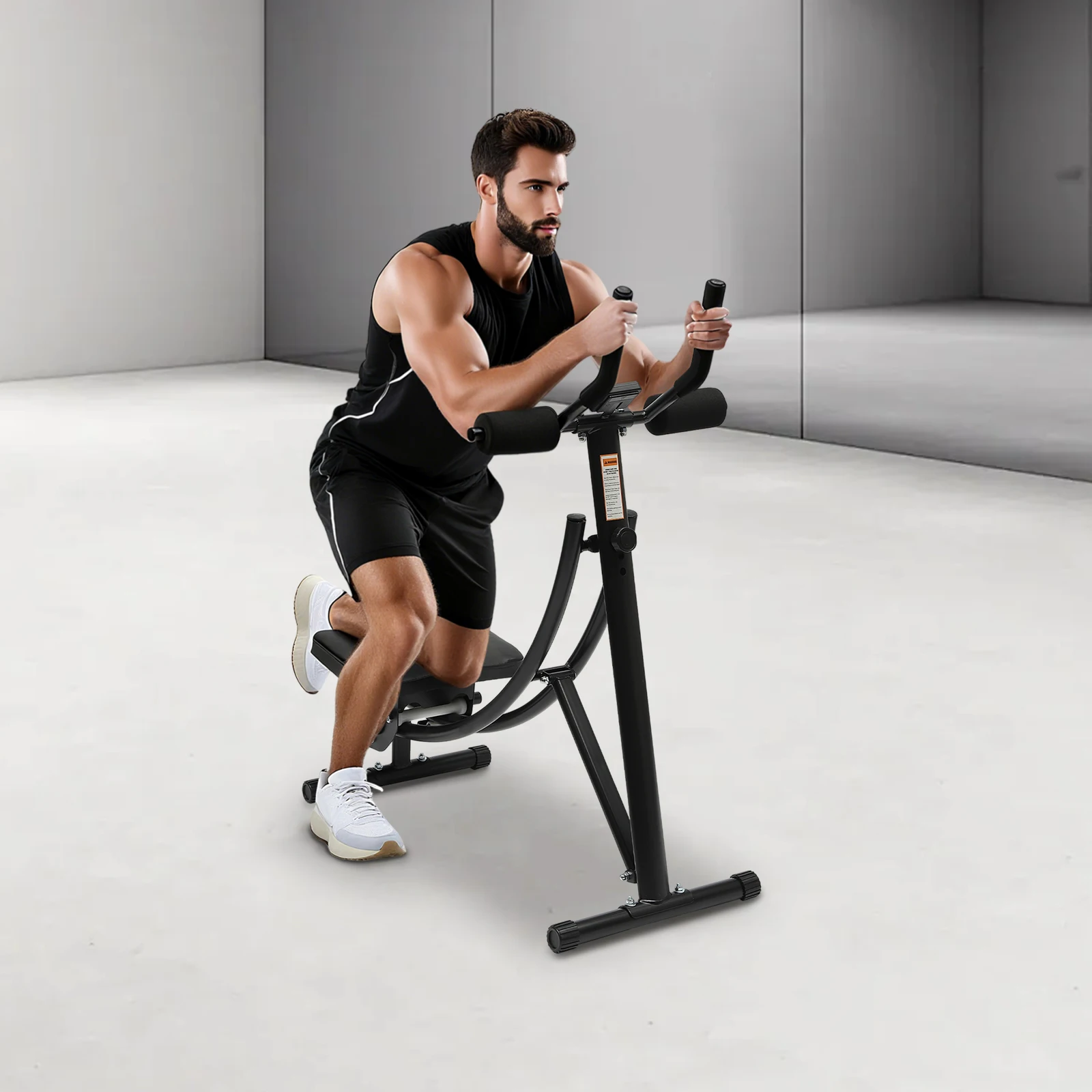 

NEW Folding Ab Workout Equipment, W/ LED Display Screen, 330lbs Load, Abdominal/ Core Fitness Equipment for Home Company Gym