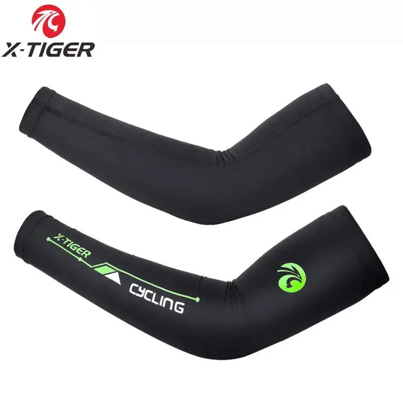 X-Tiger anti-uv scaldamuscoli da ciclismo uomo manica da basket manicotti da corsa scaldamuscoli da bicicletta traspiranti sicurezza sportiva estiva