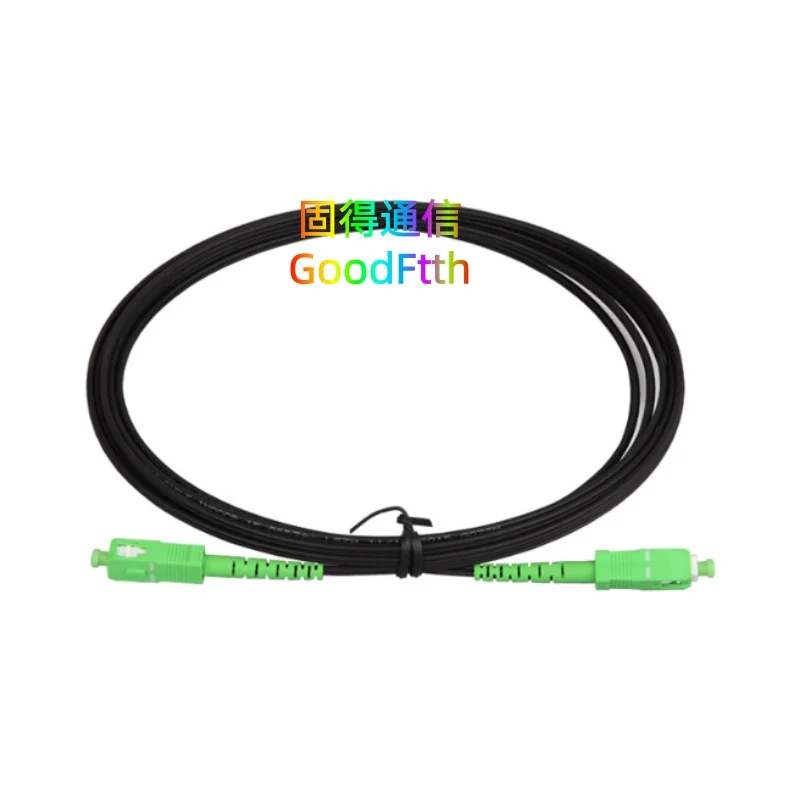 Indoor FTTH Drop Cable Fiber Patch Cord SC/APC to SC/APC SM 1 Core Simplex 1Core Cable GoodFtth