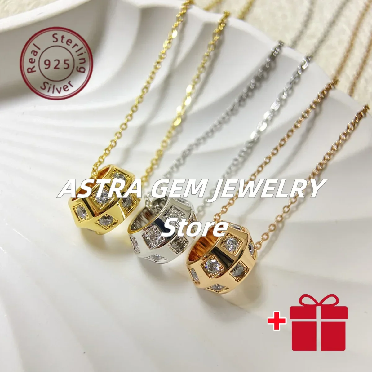 

2025 New 925S Diamond Studded Classic Necklace, Fashionable and Versatile, Suitable for White-collar WorkersFashion Accessories