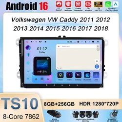 Android For Volkswagen VW Caddy 2011 2012 2013 2014 2015 2016 2017 2018 Auto Radio Car Player Navigation 2din DVD Screen WIFI
