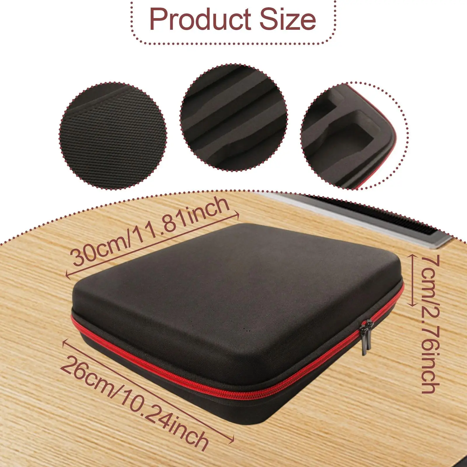 Microphone Case Box Hard EVA Microphone Storage Bag for KTV Singing Travel