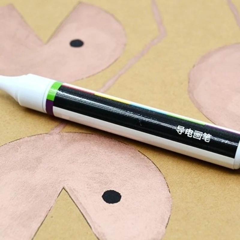 Conductive Ink Pen Silver/Black/Gold Paint Pen for Circuit Repair, DIY Electronics & Keyboard Modification