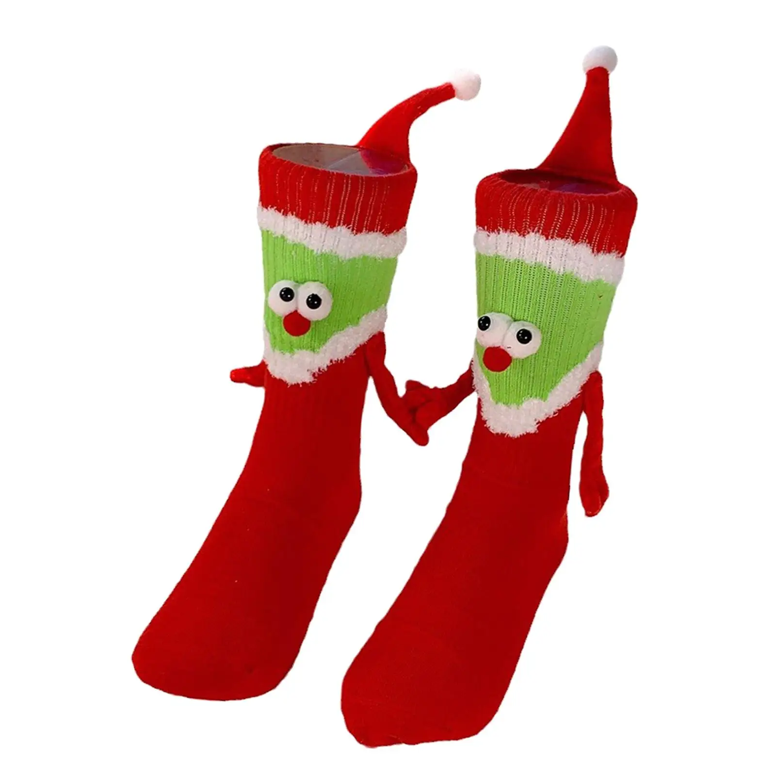 Christmas Hand in Hand Couple Socks Premium Ankle Socks for Gym Daily Sports