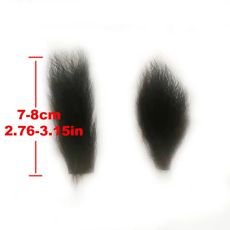 2pcs Calf Tail Fly Tying Materials Fly Split-wing Parachute Post 2colors 7-8cm Premium Crinkly Hair Kip Tail For Steelhead Flies