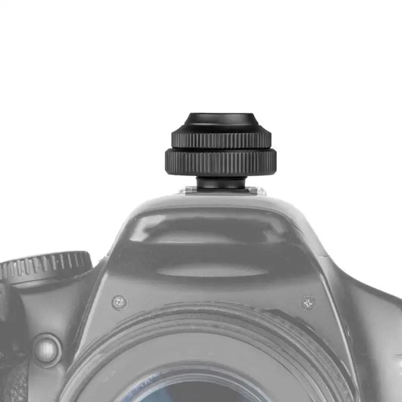 HX5C من السهل حمل محول الأحذية الباردة مع قاعدة تحويل اتصال 1/4 بوصة لـ DSLR ، يعزز موضوع 1/4inch طلقاتك