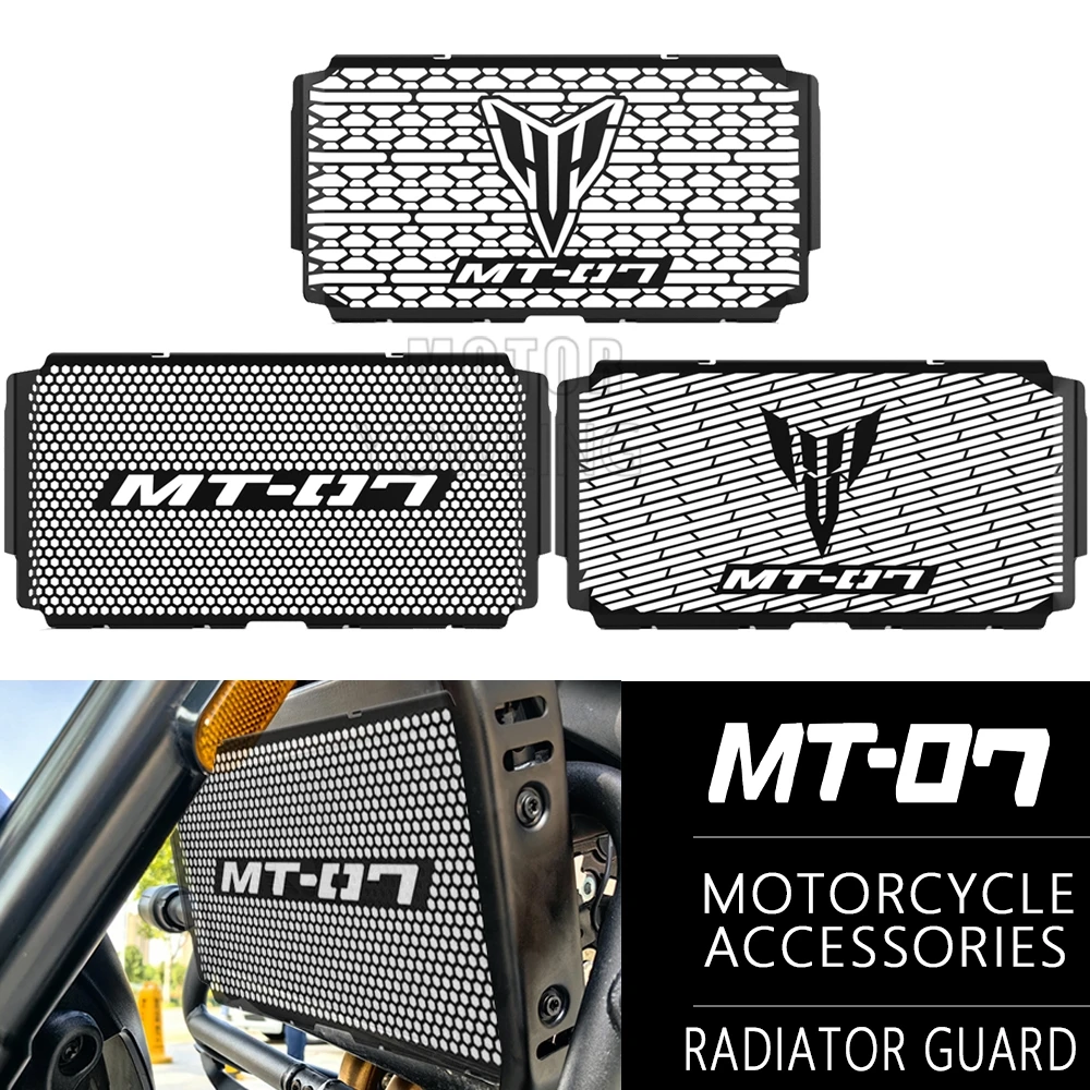 MT 07 Motorrad Zubehör Kühlergrill Schutz Abdeckung Schutz Wasser Tank Schild Für Yamaha MT 07 MT-07 Y-AMT 2025 2026 2027