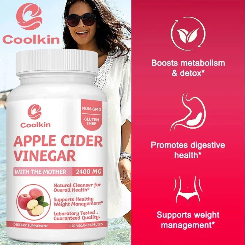 

Добавка в капсулах с уксусом Apple Cider — кривающее облегчение, управление весом, детоксикация, добавка для подавления аппетита