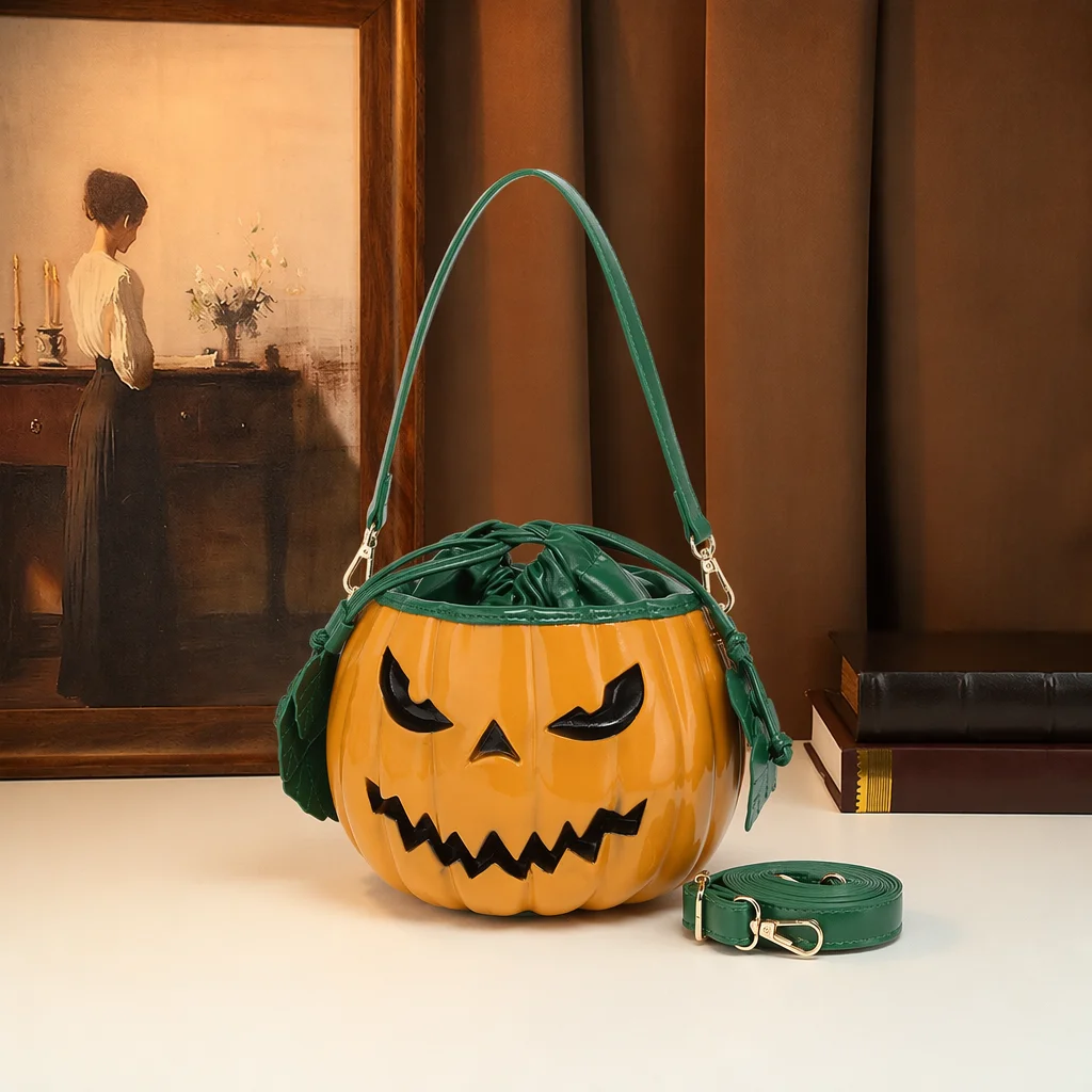 Gotische Kürbis-Tasche mit Glä – Women Bags Green Bewertung und Preis