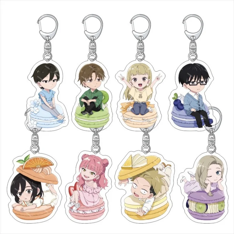 You And I Are Polar Opposites Anime Vivid Printed Acrylic Keychain Miyu Suzuyi Cute Chibi Anime Merch Collectible Gift 6CM