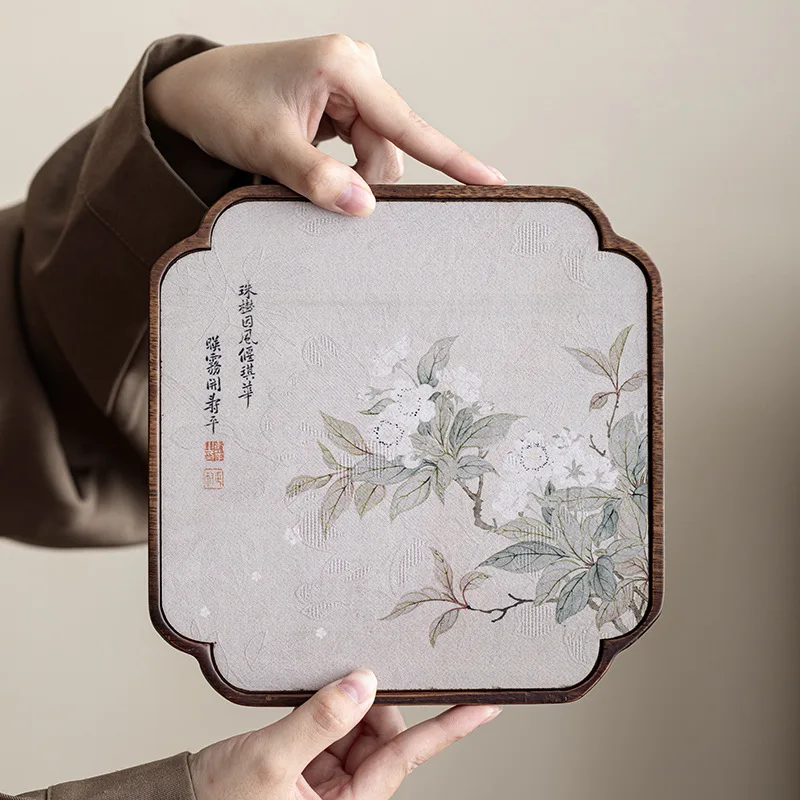 

Walnut Wood Square Tea Tray Dry Brewing Table High end Solid Wood Office Home