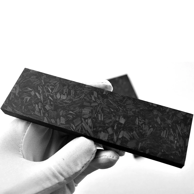 Imagem -04 - Verde Marmorizado cf Carbon Fiber Board Noctilucent Esmagado Material de Resina de Carbono Punho de Mármore Faca Faça Você Mesmo Tamanhos 1pc Preto e