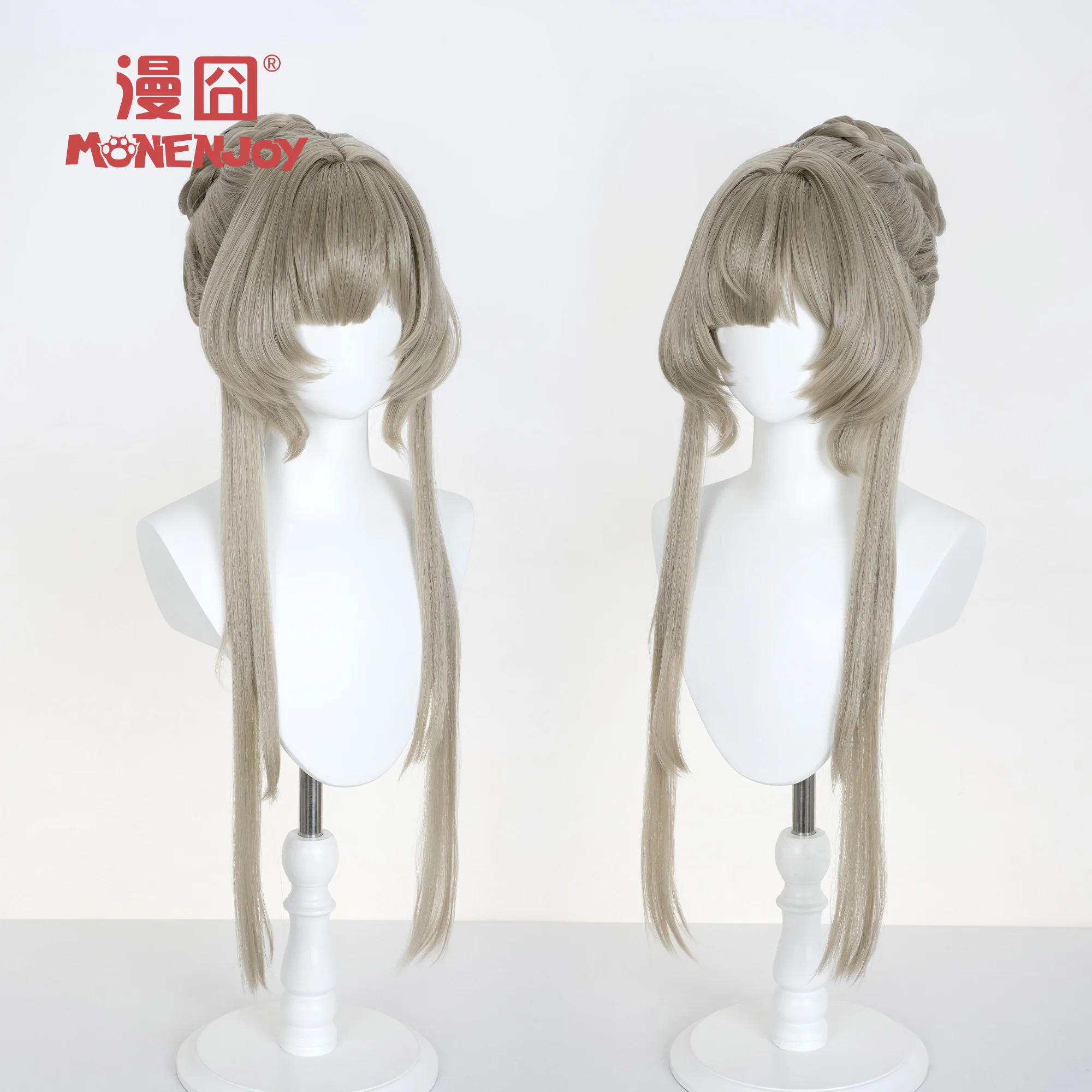 Jeu Genshin Impact Sandrone Cosplay perruque thé brun verdâtre avec chignons détachables pour Comicon fête adulte femmes hommes