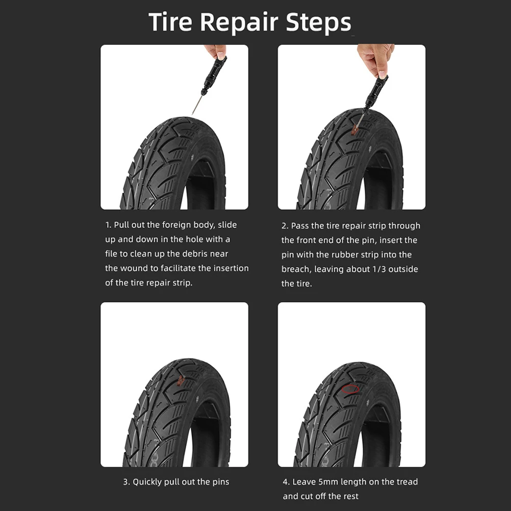 

Tubeless Tire Repair Kit Lightweight Aluminum Alloy Bike Tools Portable Cycling Accessories Tyre Fixing Durable Material