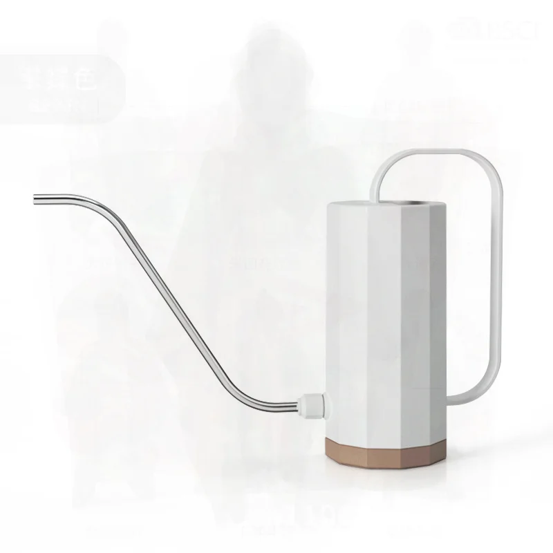 

Утолщенная пластиковая лейка с длинным горлышком для цветов и мясистых растений, домашний балкон, сад, 1,2 л, зеленый, белый, розовый