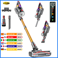 Kissof S17 Pro 550W/55KPA Cordless Vacuum Cleaner, 60Mins  Self-Standing Vacuum Cleaners for Home, Anti-Tangle Stick Vacuum