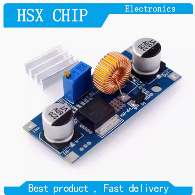 5A XL4015 DC-DC Step Down Ajustable Power Supply Module With Heatsink