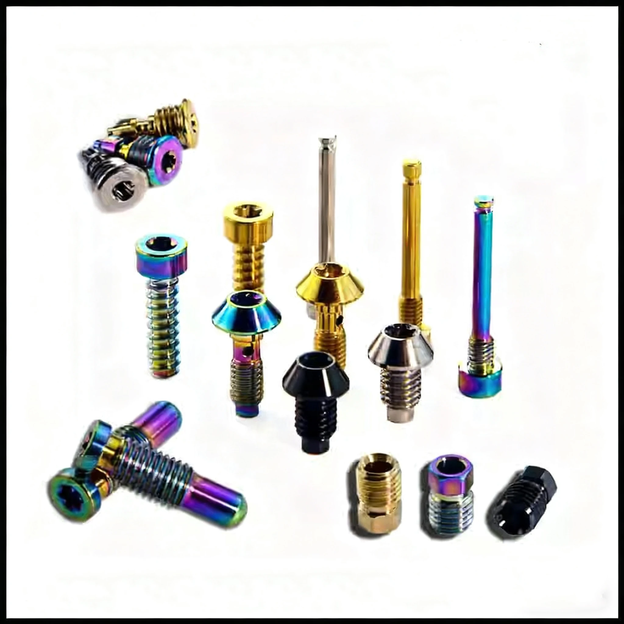 1pcs Titanium Alloy Bolts Bicycle Bike Hydraulic Disc Exhaust Screw Brake Clip Oil Filling Bleed Bolts Bike Accessories