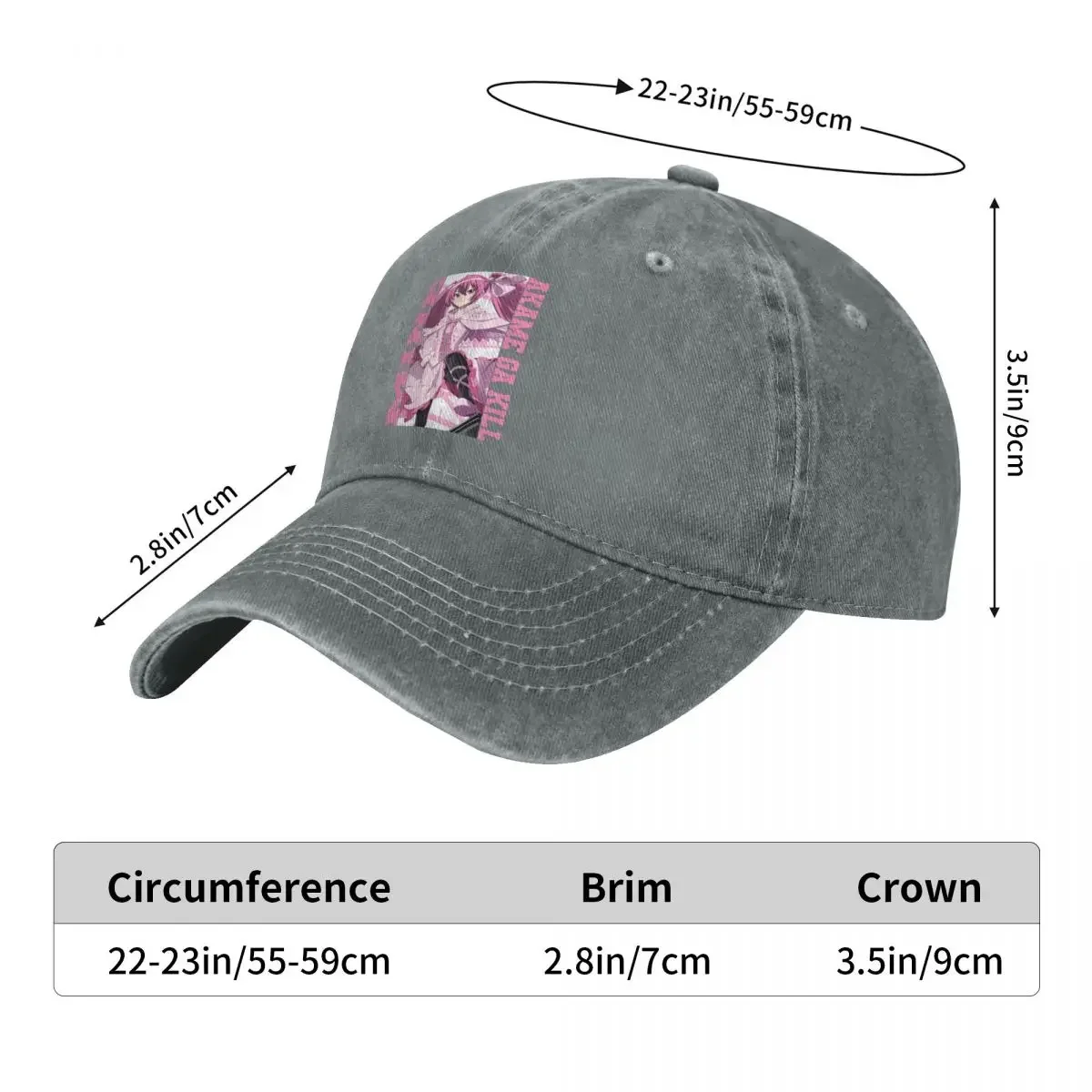 Mine Akame Ga Kill Fashion Baseball Cap Peaked Cap Men's Hat Women's Cap Brand Men Caps