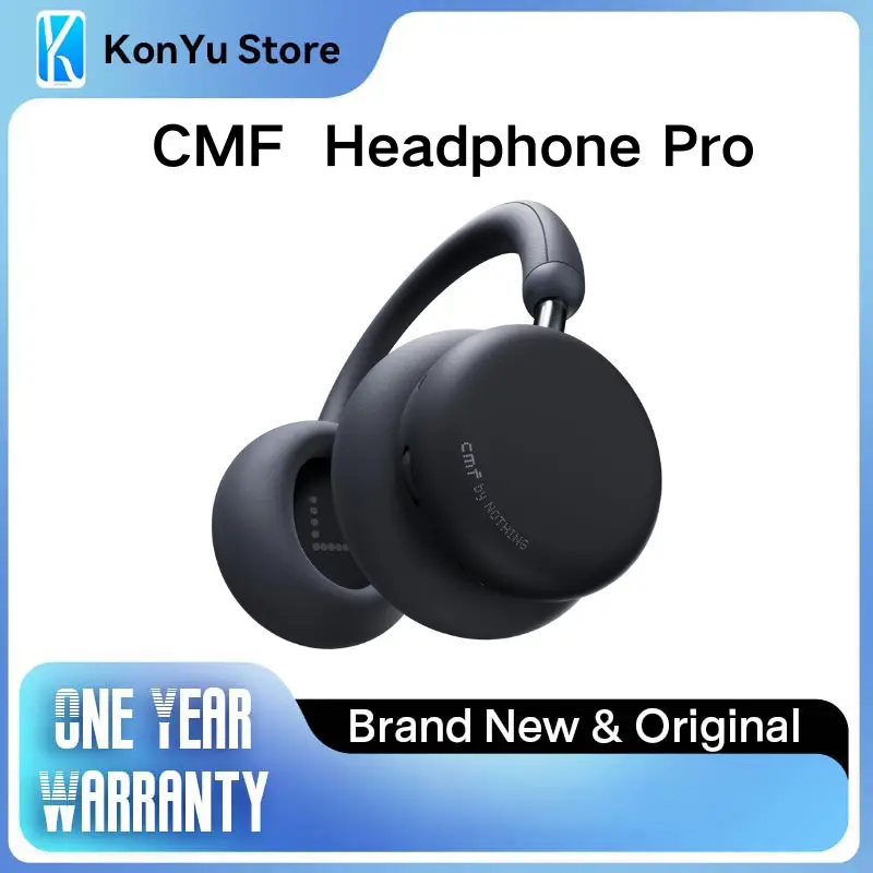 سماعات رأس Nothing Headphone Pro لاسلكية، فوق الأذن، إلغاء ضوضاء متكيف، بلوتوث 5.4، LDAC، دقة عالية، قابلة للطي، سماعات سفر